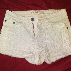 Mossimo Jean Shorts, Size 3, White